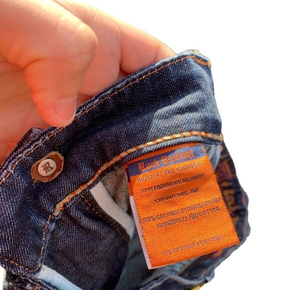 Vintage Rock Revival Embroidered Jeans Size 40 JIMI Blue - Picture 2 of 8